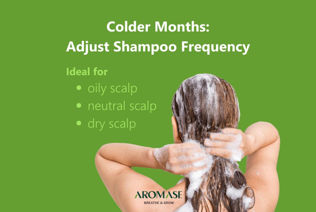 adjusting shampoos and conditioners between seasons helps keep hair healthy.